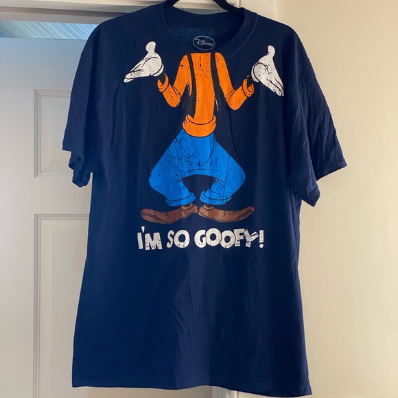 Disney “I’m so goofy” men’s t-shirt. Size XL blue.
